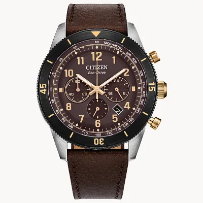 Terra Force Brown Dial Leather Strap CA4746-08X | CITIZEN Terra Force Brown Dial Leather Strap CA4746-08X | CITIZEN